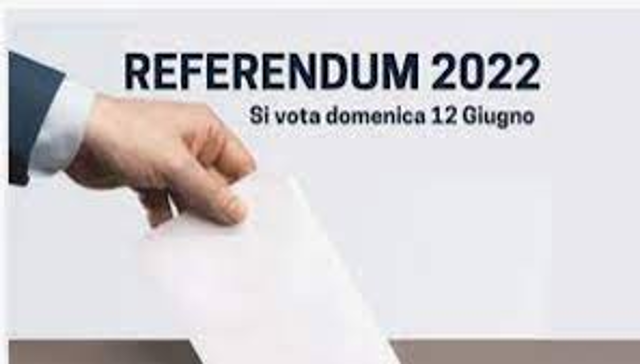 Referendum Popolari di Domenica 12 Giugno 2022